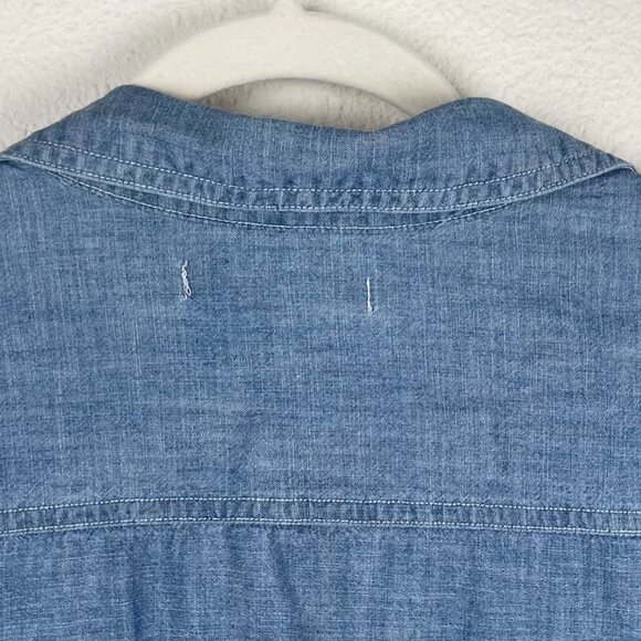 Old Navy Shirt Denim Women's Size XL Long Sleeve Button Up - Picture 5 of 13